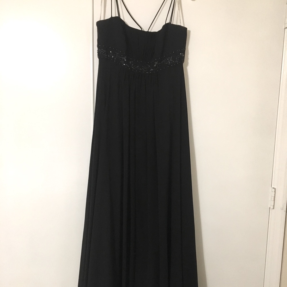 Black evening gown. Size 10